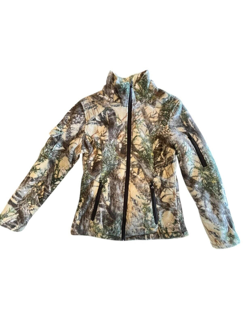 True Timber Camo Jacket Youth  Kids JR Sz Small Camouflage Zip Hunt